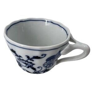 Vintage Blue Danube Blue Onion Porcelain Tea Cup Japan Rectangle Stamp